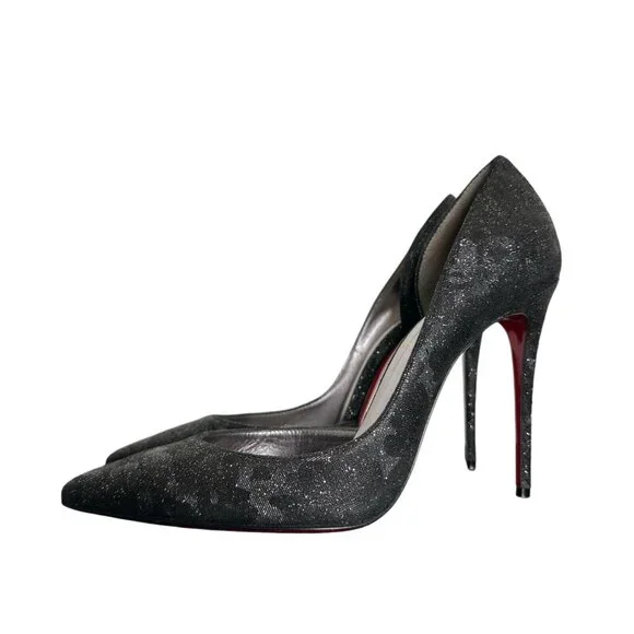 Christian Louboutin Leopard Black Heels - Picture 5 of 12